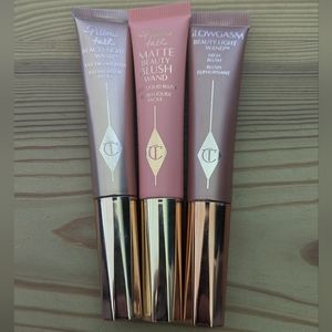 Charlotte Tilbury Lot x 3 Pillow Talk Highlighter Matte Blush & Glowgasm Blush